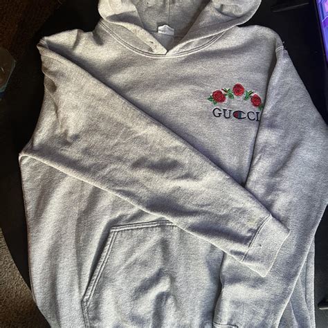 gucci champion hoodie grau|Gucci hoodie cost.